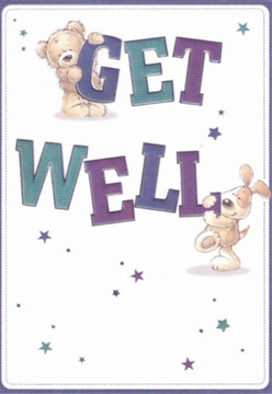 Charmingly illustrated, this get well card carries the gentle optimism that is the hallmark of Dulwich. Embracing the theme of recovery, a snuggly teddy bear perches on top of the word 'GET' with a playful smile, while an eager puppy presses its nose to the base of 'WELL'-both figures rendered with care and a hint of Dulwich's creative energy. Their rounded forms and expressive, kind eyes create an instant sense of comfort, echoing the warmth of neighbours exchanging kind words on Rosendale Road. Bold, rounded lettering stands proudly in rich purples and soft teals, accented by whimsical star motifs scattered like little hopes over the card's pale, inviting background. The detailed, strokable fur of the animal friends adds a tactile presence so real you can almost sense their embrace. As with a thoughtfully arranged bouquet from Dulwich Flowers, every element feels intentional-each brushstroke a gesture of caring and support. This card is a celebration of healing, best placed alongside fresh blooms in a window overlooking Dulwich Park, ready to lift the spirits of anyone in recovery throughout the SE21 and SE22 communities.